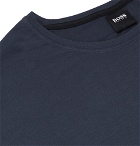 Hugo Boss - Logo-Print Stretch-Micro Modal Pyjama Top - Navy