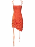 AVAVAV Cut Out Jersey & Mesh Mini Dress