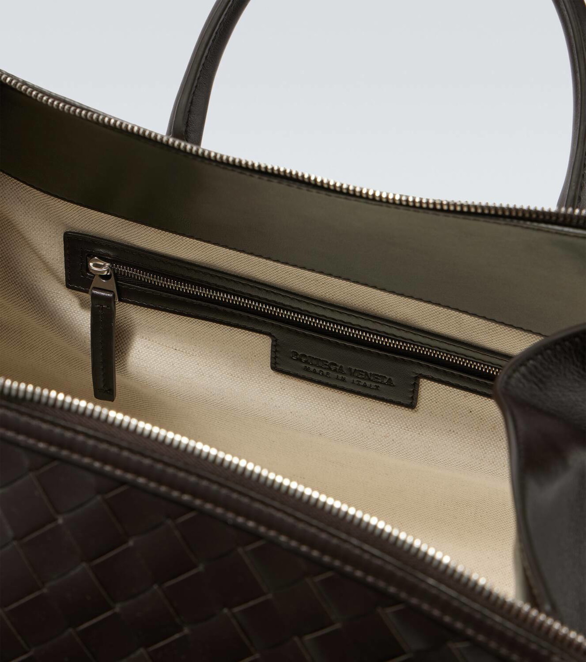 Bottega Veneta Intrecciato leather duffel bag