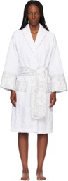 Versace White 'I Heart Baroque' Bathrobe
