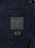 Incotex - Unstructured Cotton and Cashmere-Blend Twill Blazer - Blue