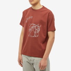 Bode Men's Embroidered Pony T-Shirt in Brown