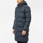 Rains Men's Long Puffer Jacket in Navy