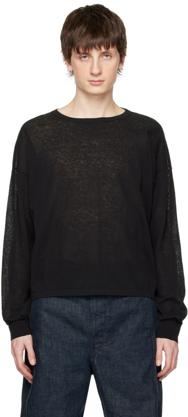 Photo: LEMAIRE Black Boxy Sweater