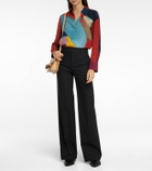 Chloe - Printed silk crêpe de chine shirt