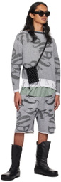 SC103 Gray & Blue Summit Shorts