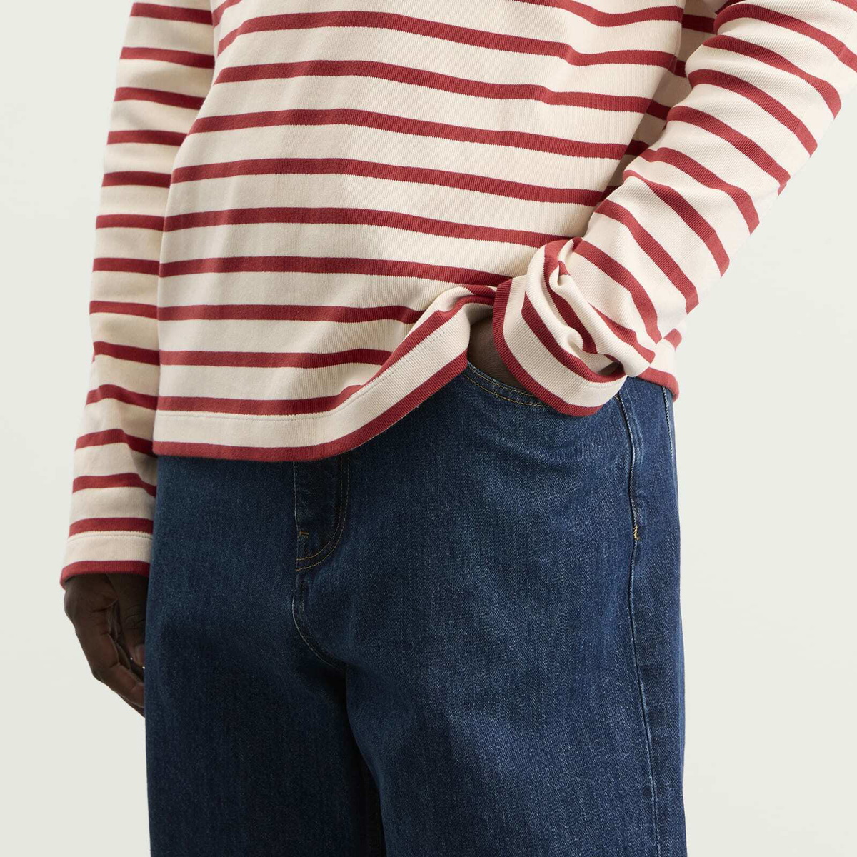 Jil Sander Men's Mid Blue Denim Jeans in Medium Denim