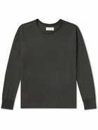 Les Tien - Distressed Cotton-Jersey Sweatshirt - Gray