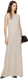 Ruohan Beige Agnes Maxi Dress