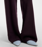 Jardin des Orangers Wool and cashmere wide-leg pants