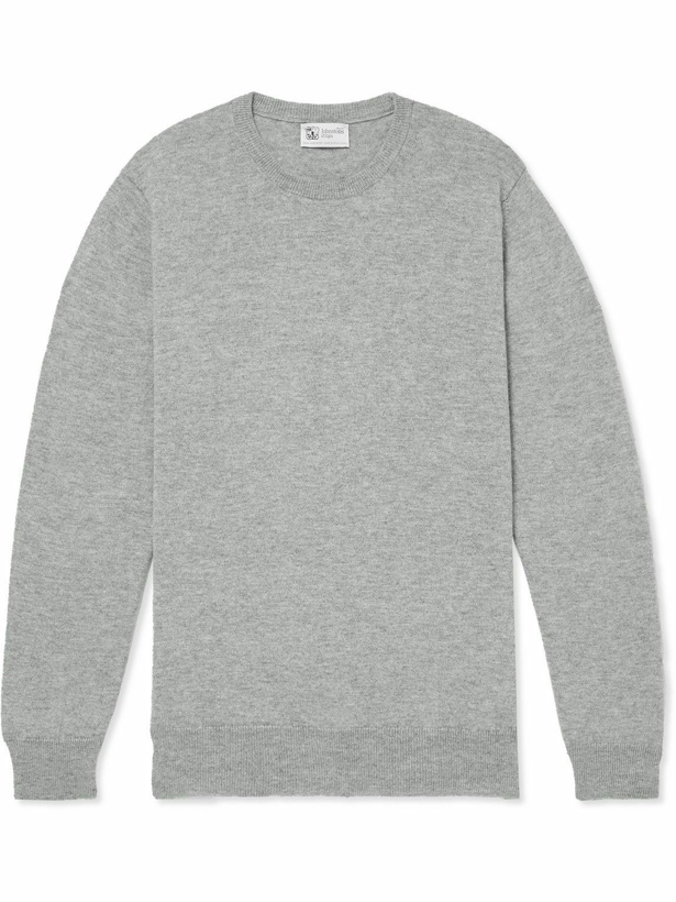 Photo: Johnstons of Elgin - Cashmere Sweater - Gray