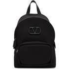 Valentino Black Valentino Garavani VLogo Backpack
