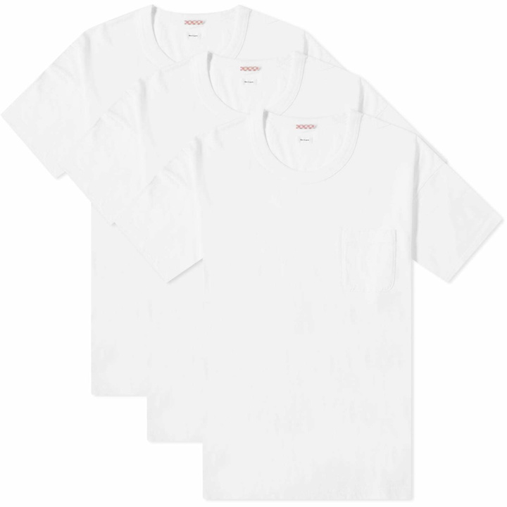 Photo: Visvim Men's Sublig 3-Pack Jumbo T-Shirt in White