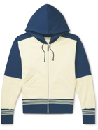 Wales Bonner - Stereo Colour-Block Cotton-Jersey Zip-Up Hoodie - Neutrals