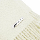 Acne Studios Men's Vargo Boiled Wool Scarf in Warm White