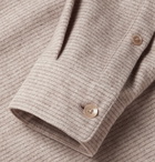 Auralee - Striped Wool and Cashmere-Blend Overshirt - Neutrals