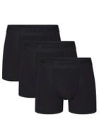 Skims Stretch-cotton Boxer Briefs set of Three Black