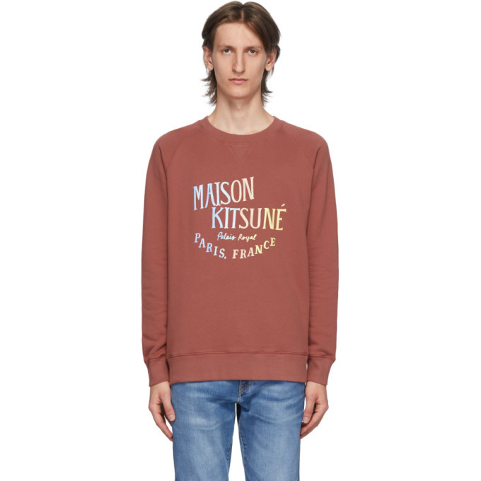 Maison Kitsune Pink Palais Royal Sweatshirt Maison Kitsune