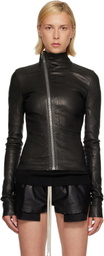 Rick Owens Black Tower Gary Leather Jacket