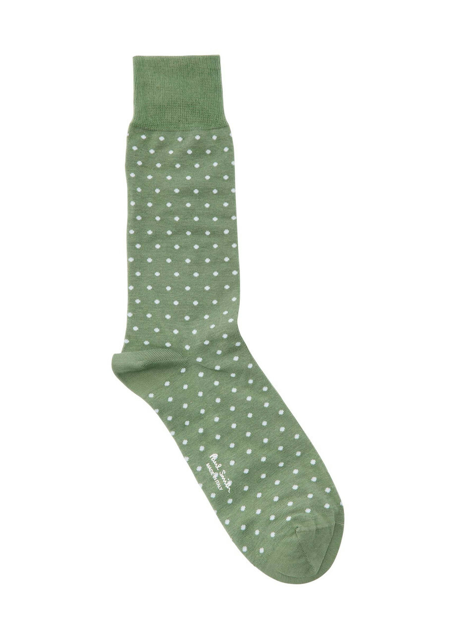Paul Smith Jeremy Polka dot Cotton-blend Socks - Green - One Size