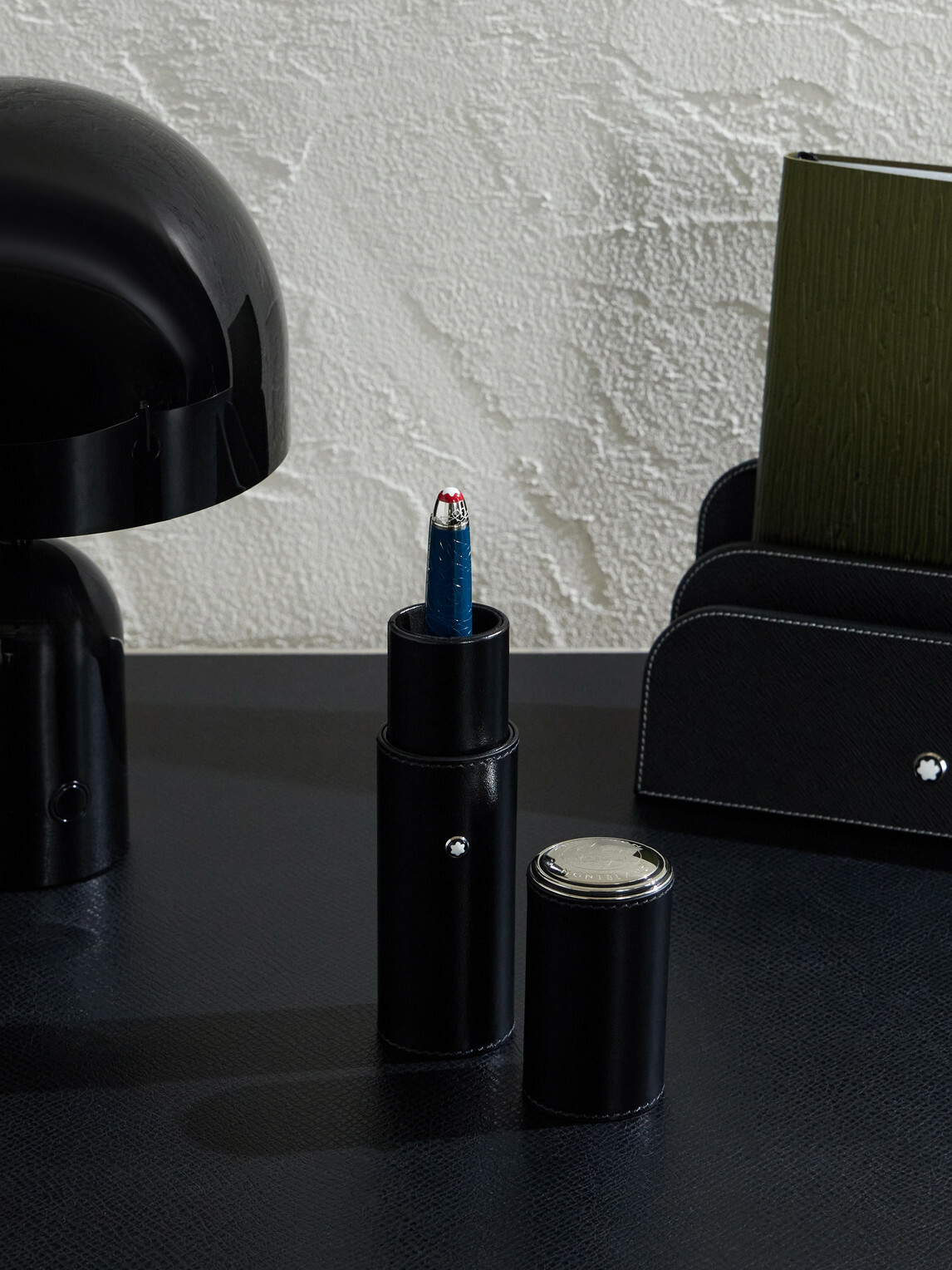 Montblanc - Meisterstück Leather and Silver-Tone Pen Pouch
