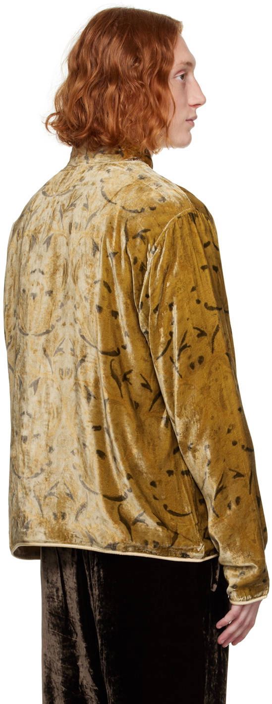 Karu Research Brown Hand-Printed Jacket