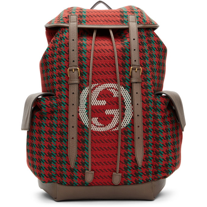Gucci Red Green GG Backpack Gucci