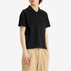 Universal Works Men's Pique Vacation Polo in Black