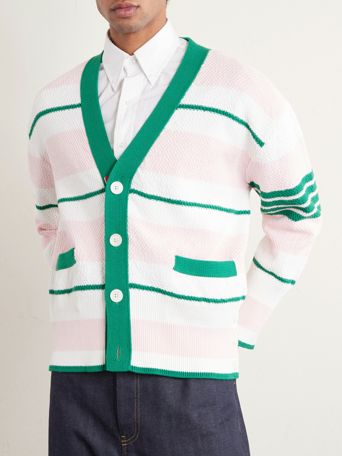 Thom Browne - Striped Cotton Cardigan - Multi