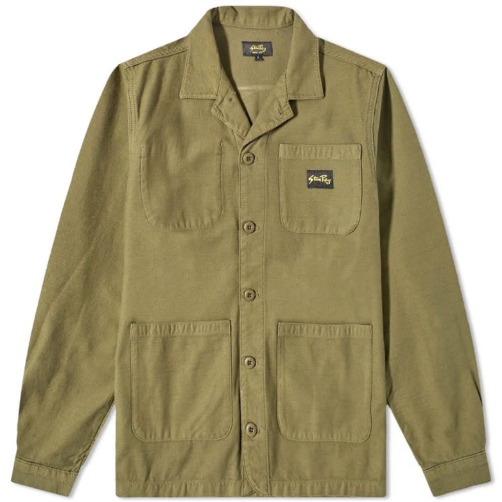 Photo: Stan Ray Men's Painters Jacket in Olive