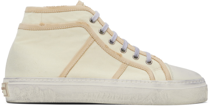 Photo: Dolce & Gabbana Beige Vintage Re-Edition Sneakers