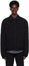 KOZABURO Black Buttoned Trucker Jacket