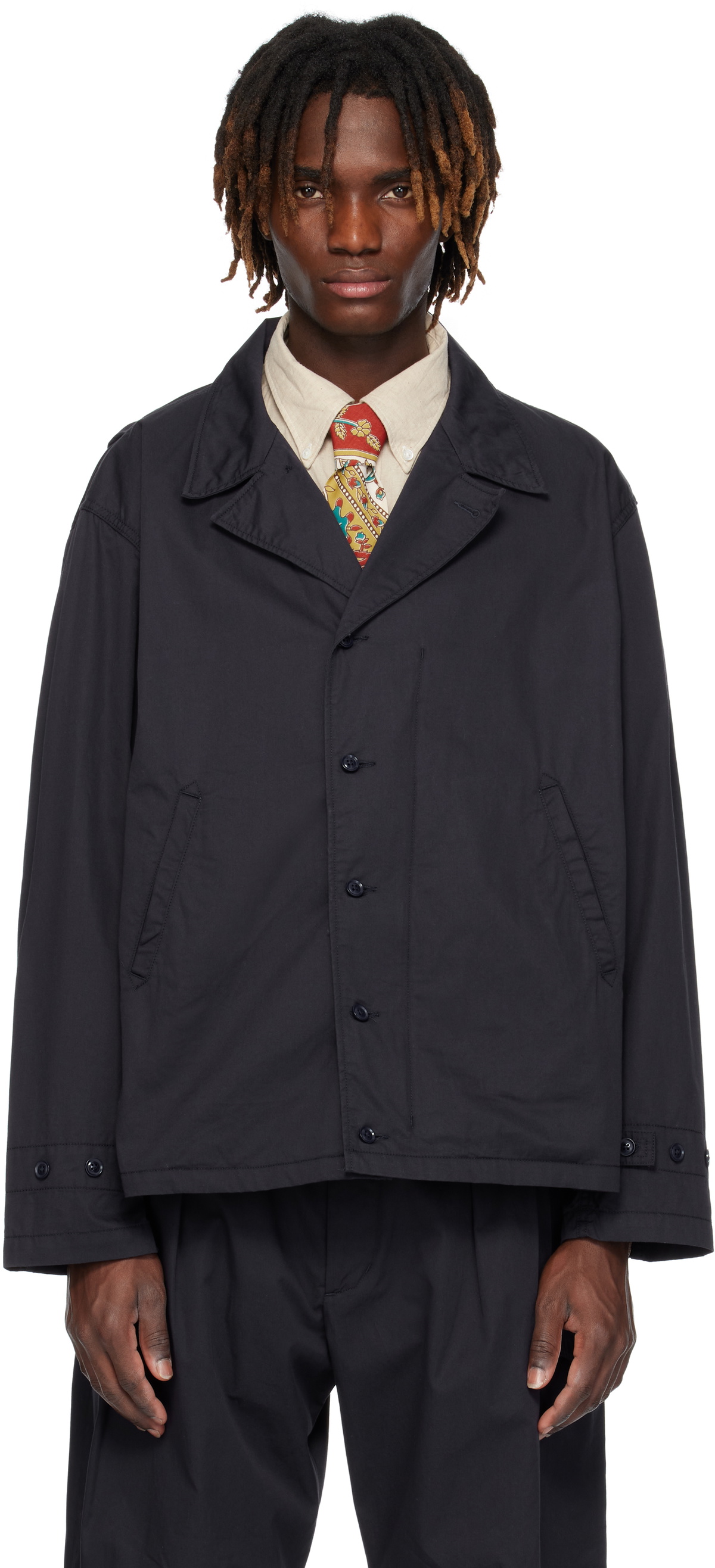 ENGINEERED GARMENTS M-41 ミリタリージャケット Navy M41 Jacket by Engineered Garments on Sale