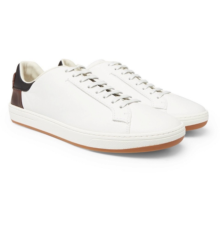 Photo: Berluti - Outline Leather Sneakers - White