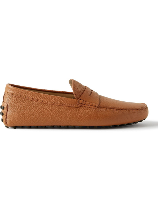 Photo: TOD'S - Gommino Full-Grain Leather Driving Shoes - Brown