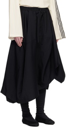 Y-3 Black Sport Uniform Midi Skirt