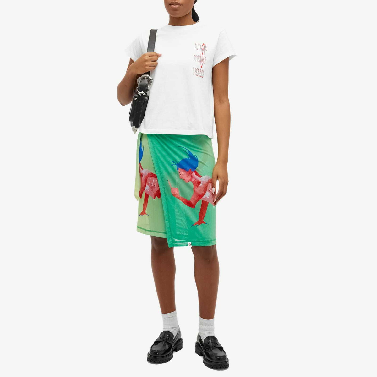メーカー 一覧 Jeffrey Charles Women's Ombre Green in Skirt Wrap Mesh スカート