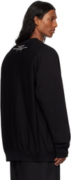 TAKAHIROMIYASHITA TheSoloist. Black Oversized Crew Neck 'Plainsong' Sweatshirt