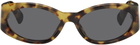 JACQUEMUS Brown 'Les lunettes Ovalo' Sunglasses