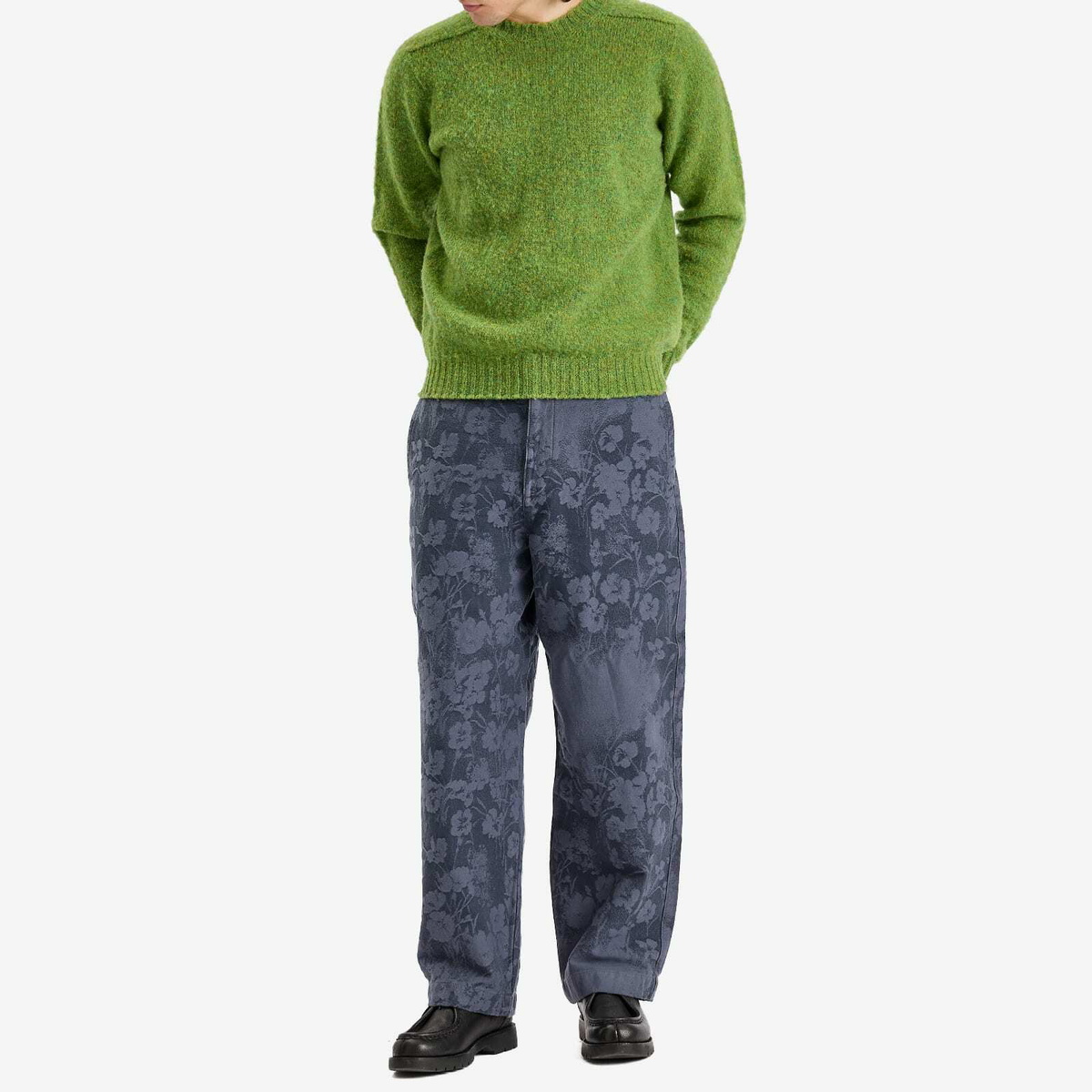 Paul Smith Men's x Lee Jacquard Denim Tapered Trousers in Blue