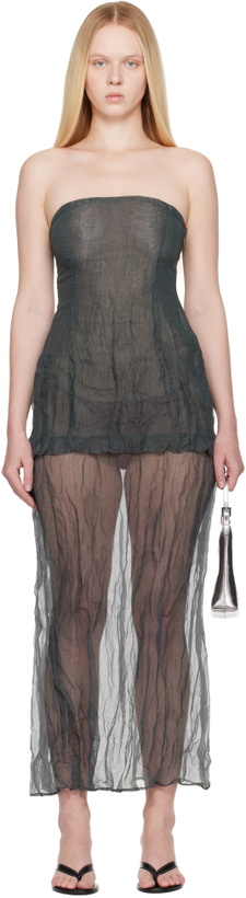 Photo: Paloma Wool Gray Mansino Maxi Dress