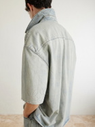 LOEWE - Camp-Collar Denim Shirt - Blue