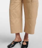 Loewe Cotton cropped barrel-leg pants