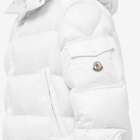 Moncler Men's Chiablese Long Down Jacket in White