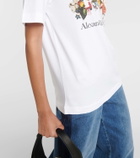 Alexander McQueen Floral cotton jersey T-shirt