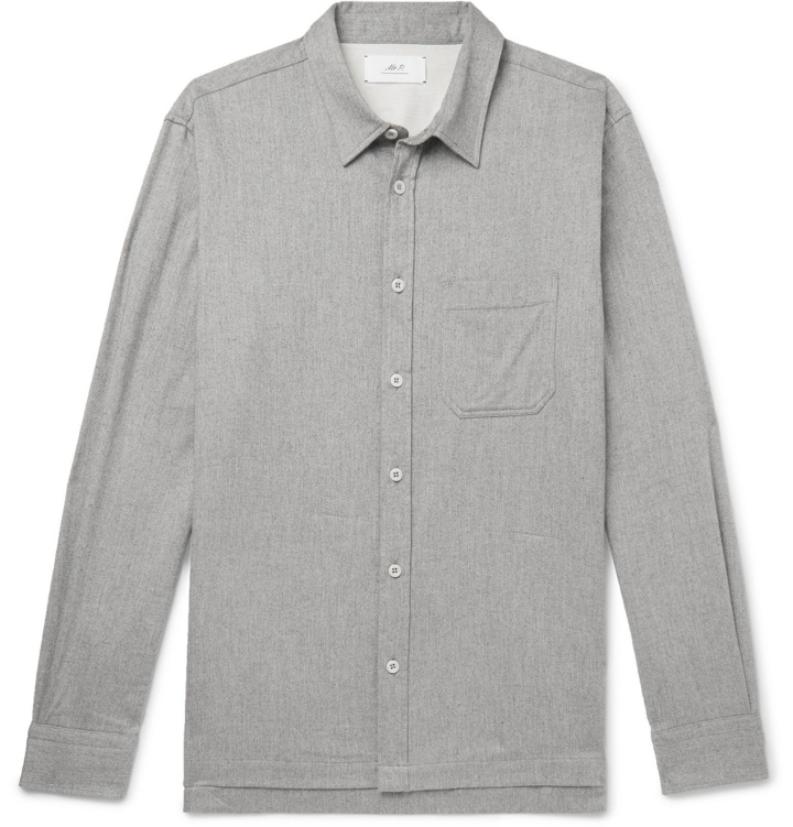 Photo: Mr P. - Cotton-Flannel Shirt - Gray