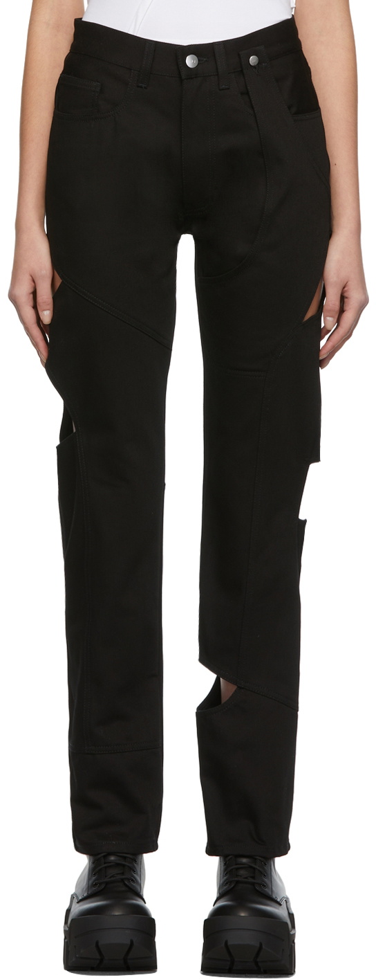 HELIOT EMIL Black Cut-Out Jeans Heliot Emil 