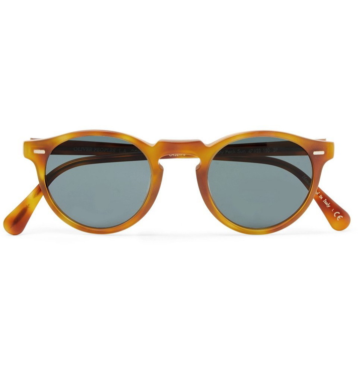 Photo: Oliver Peoples - Gregory Peck Round-Frame Tortoiseshell Acetate Photochromic Sunglasses - Men - Brown