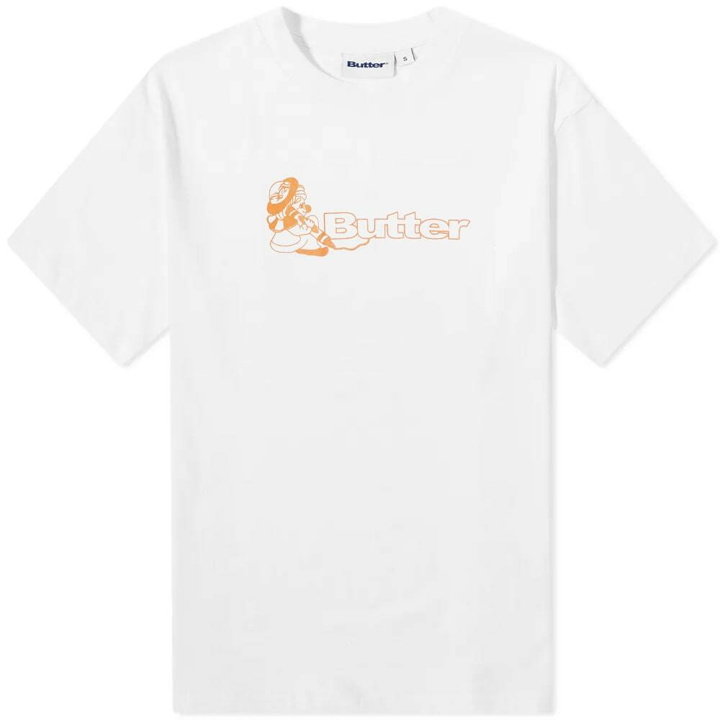 Photo: Butter Goods Men's Crayon Logo T-Shirt in White