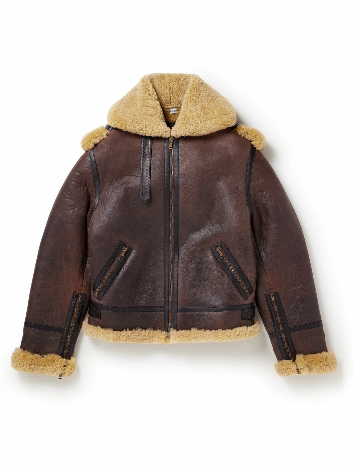 Burberry - Shearling Jacket - Brown Burberry